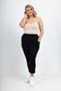 Picture of CURVY GIRL STRETCH CROP THREE QUARTER